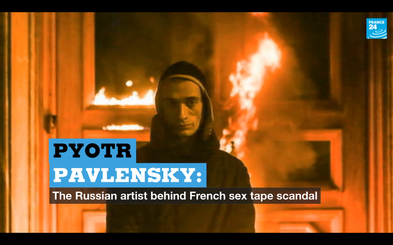 帕夫倫斯基（Pyotr Pavlensky）（圖／擷取自France24）