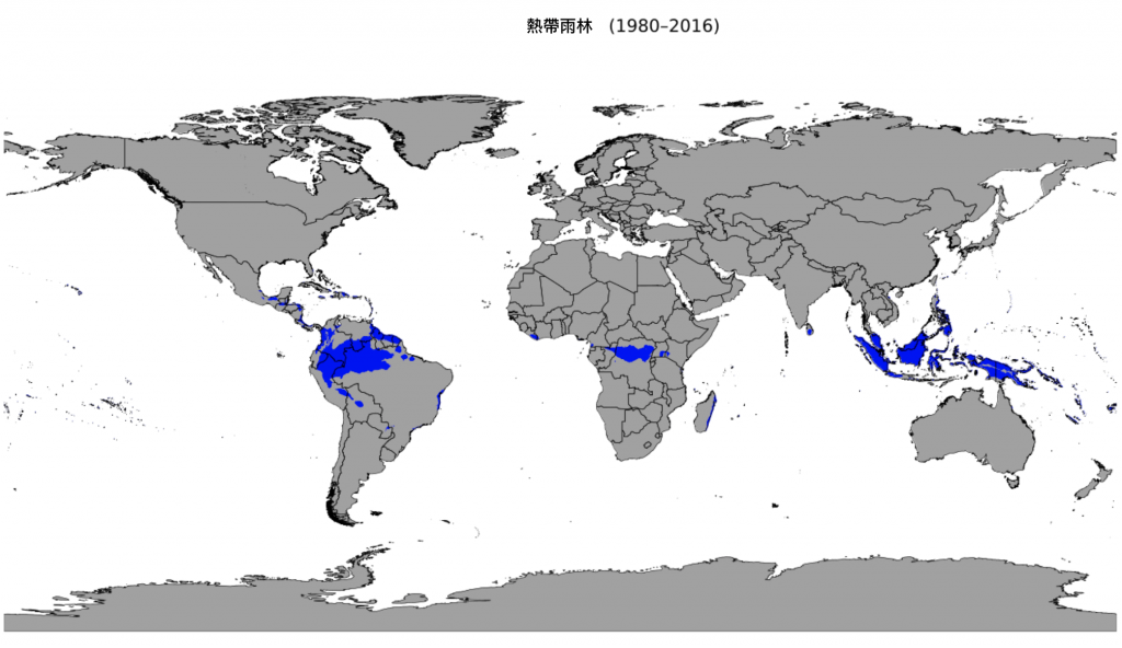 熱帶雨林（圖／Beck, H.E., Zimmermann, N. E., McVicar, T. R., Vergopolan, N., Berg, A., & Wood, E. F.／CC BY 4.0）