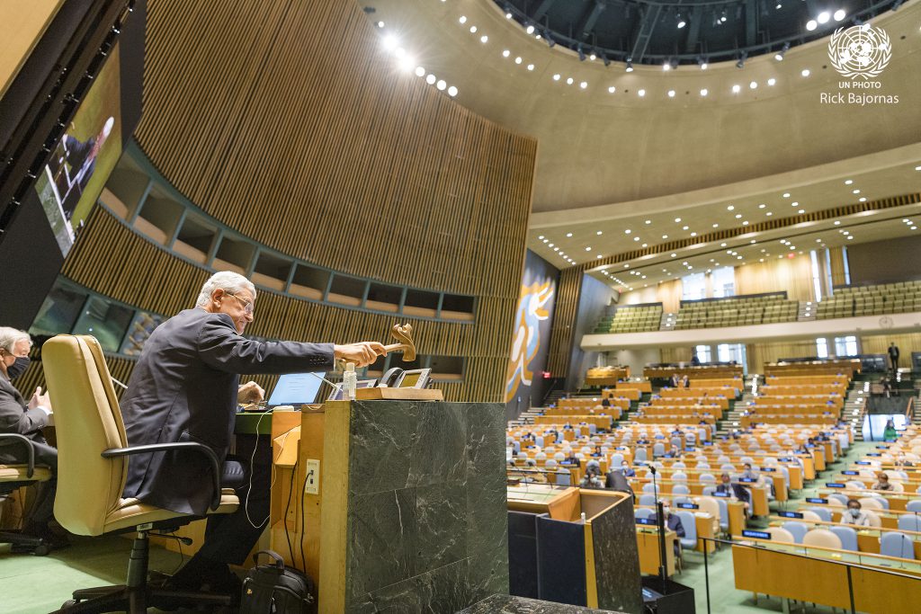 聯合國大會 UN General Assembly 75th Session（圖／UN Twitter）