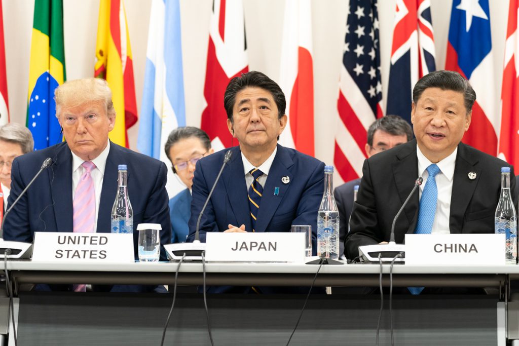 川普、習近平、安倍晉三、G20（圖／The White House／公共網域）