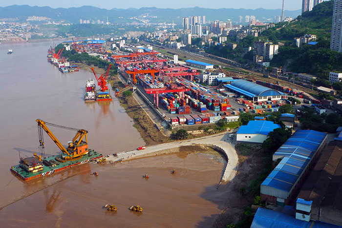 chongqing-jiulong-port-container-terminal重慶九龍坡貨櫃碼頭（圖／李文勇／世界銀行）