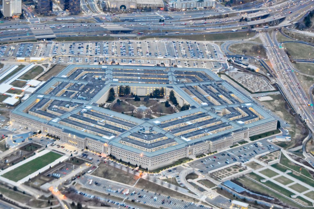 The pentagon in Washington DC