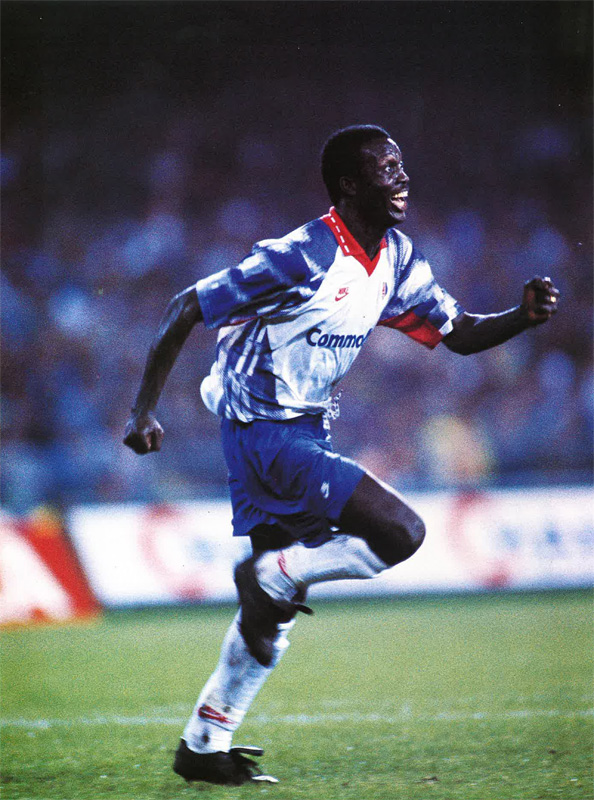 Coppa UEFA 1992-93 - Napoli vs PSG - George Weah（圖／公共領域）