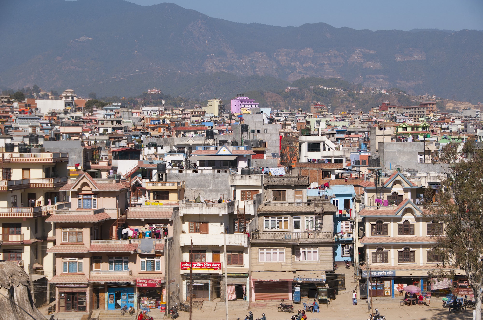 Arial view of Kathmandu city, Nepal