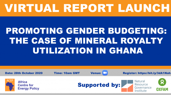 Promoting Gender Budgeting Report Launch