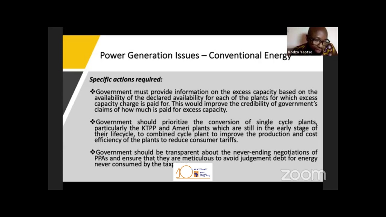 Virtual Press Briefing On Power Sector Priorities For Government's Action