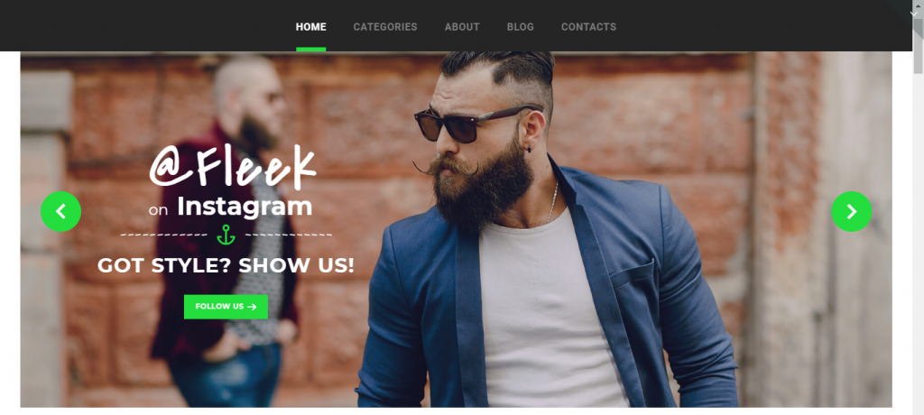 Clothing store WordPress theme