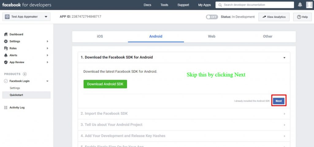 How to Integrate Facebook Signup to your Android App