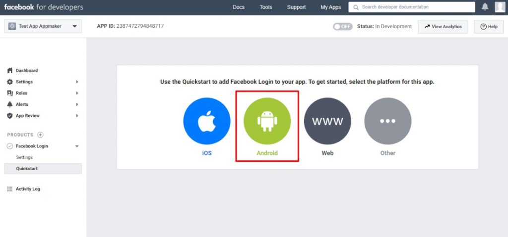 Documention  How to Get a Facebook App ID