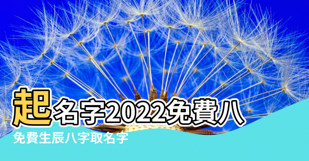 【生辰八字五行免費取名】起名字2022免費八字起名 |免費生辰八字取名字 |八字起名 |