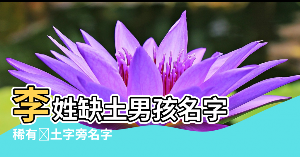 【百家姓李取名五行土的字】李姓缺土男孩名字 |稀有带土字旁名字 |李姓缺土女孩名字 |