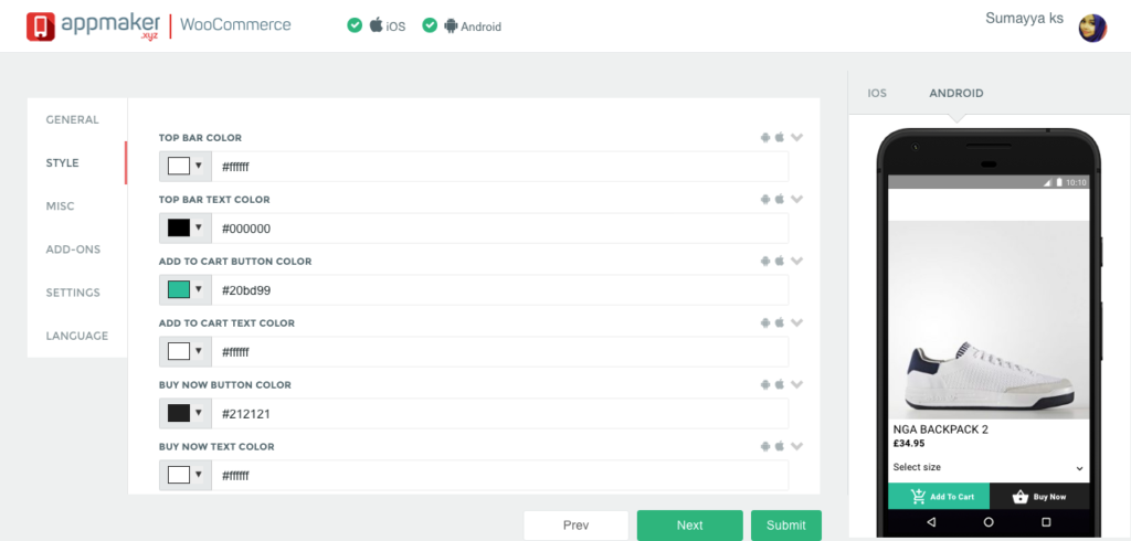 odecanyon WooCommerce app themes