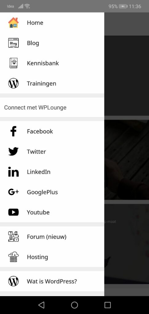 App build by GoodBarber alternative for WordPress Website