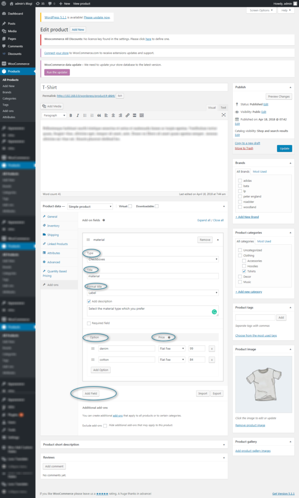 steps to add a WooCommerce product add-on plugin