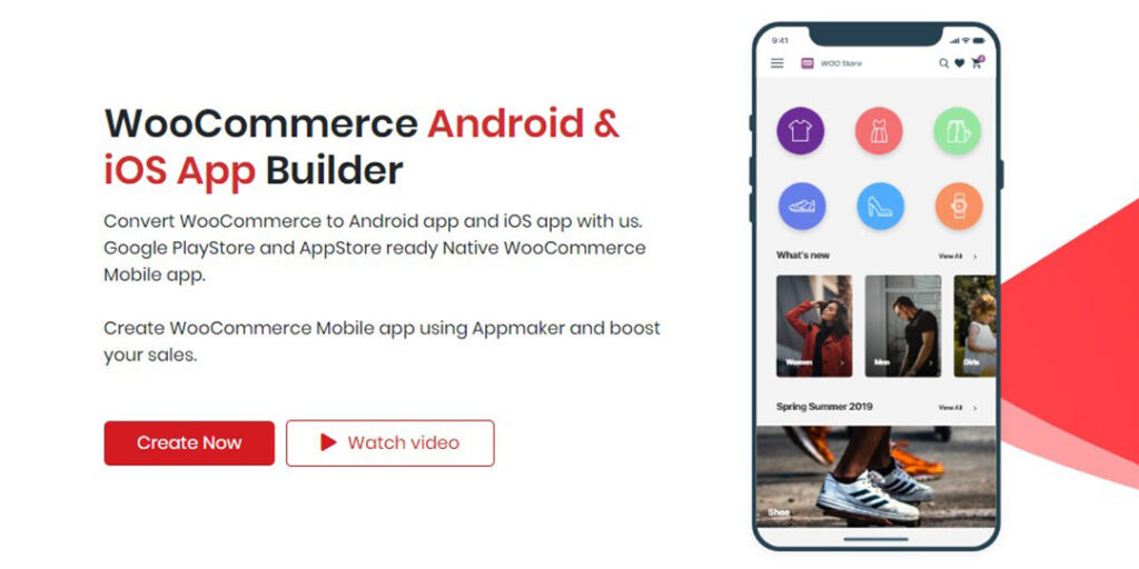 picture of woocommerce appmaker web page