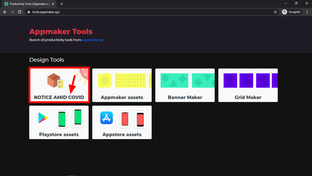 Image of the Appmaker banner tool