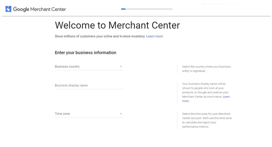 Google Merchant Basic Info
