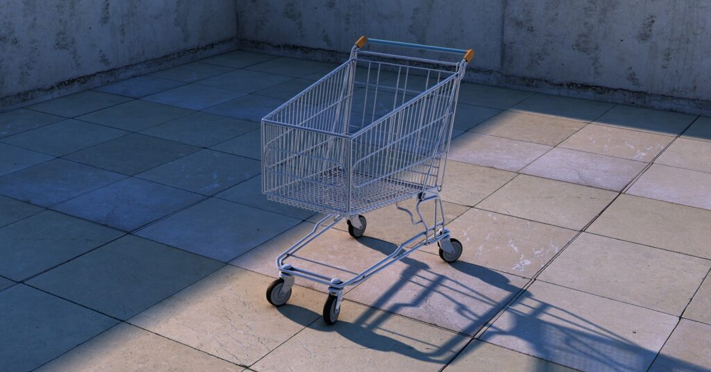 Picture of an empty cart