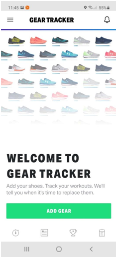 Under Armour mobile app 