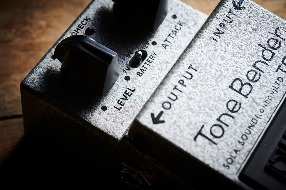 close-up of Boss pedal