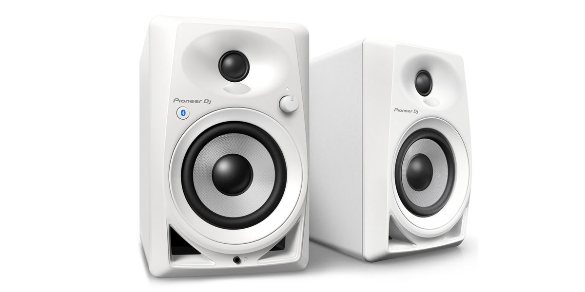 Pioneer DJ DM-40BT Desktop Monitor Speakers With Bluetooth, White