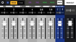 Screenshot From The Flow-8 Mixer App