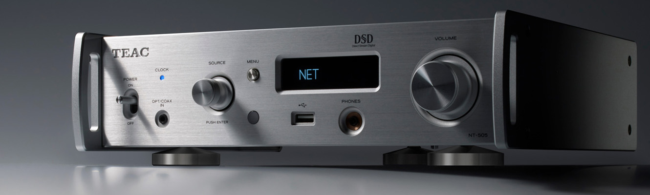 TEAC NT-505-X USB Network DAC Pre-amp V2, Silver