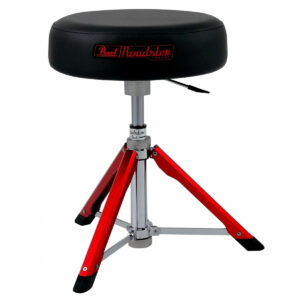 Pearl Roadster Drum Throne, Round Seat w/Red Gas Lift Base