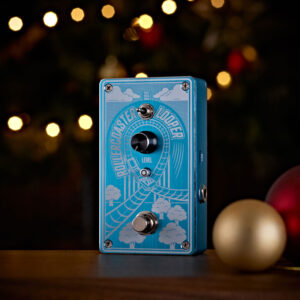 The SubZero Rollercoaster Looper Pedal showcased as a Christmas gift