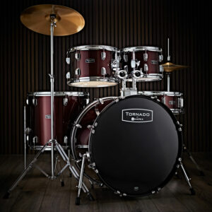 Mapex Tornado III 22'' Rock Fusion Drum Kit, Burgundy