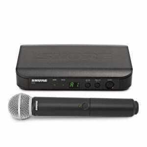 The Shure BLX24/SM58-K3E Handheld Wireless Microphone System