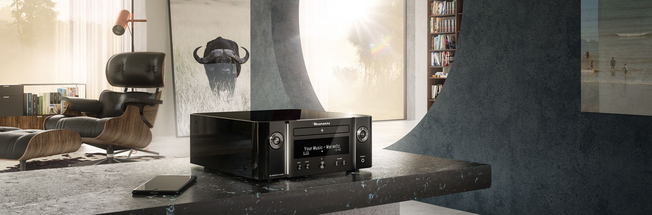 Marantz Melody X M-CR612 HiFi System, Black with Free Cable Pack