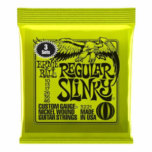 Ernie Ball Regular Slinky Electric Guitar Strings, 3 Pack