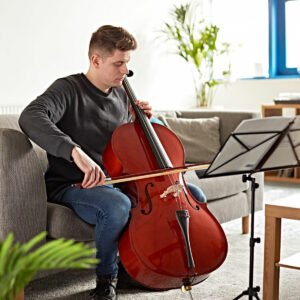 Student Full Size Cello with Case by Gear4music