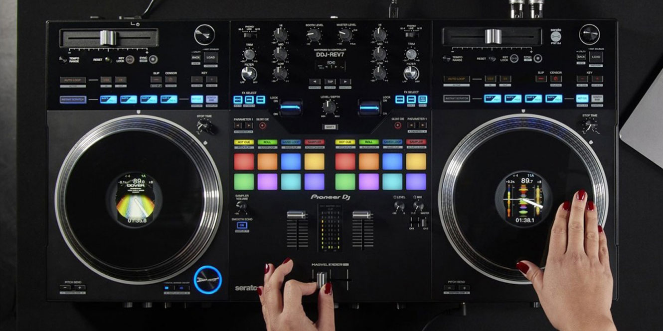 Pioneer DJ DDJ-REV7 Two-Channel Scratch Style DJ Controller For Serato