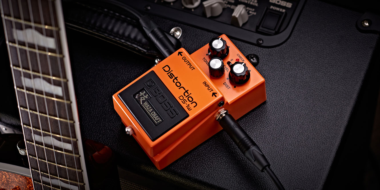 Boss DS-1W Waza Craft on an amp