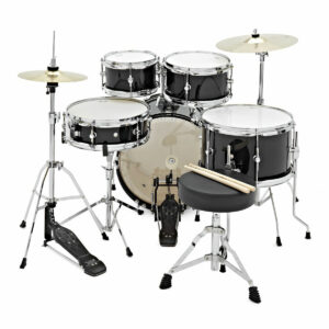 Pearl Roadshow Junior 5pc Drum Kit, Jet Black