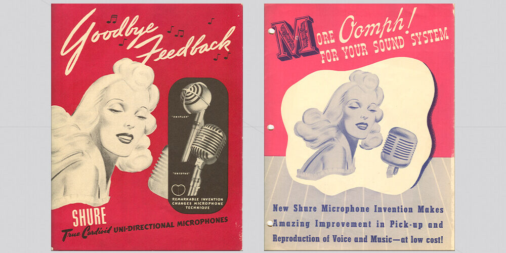Shure microphone adverts