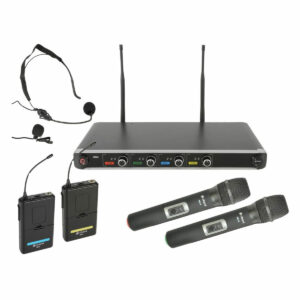 Chord NU4 Quad UHF Wireless System, Combo