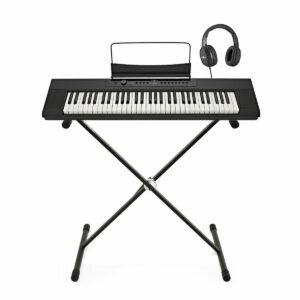 Yamaha P145 Digital Piano X Frame Package, Black at Gear4music