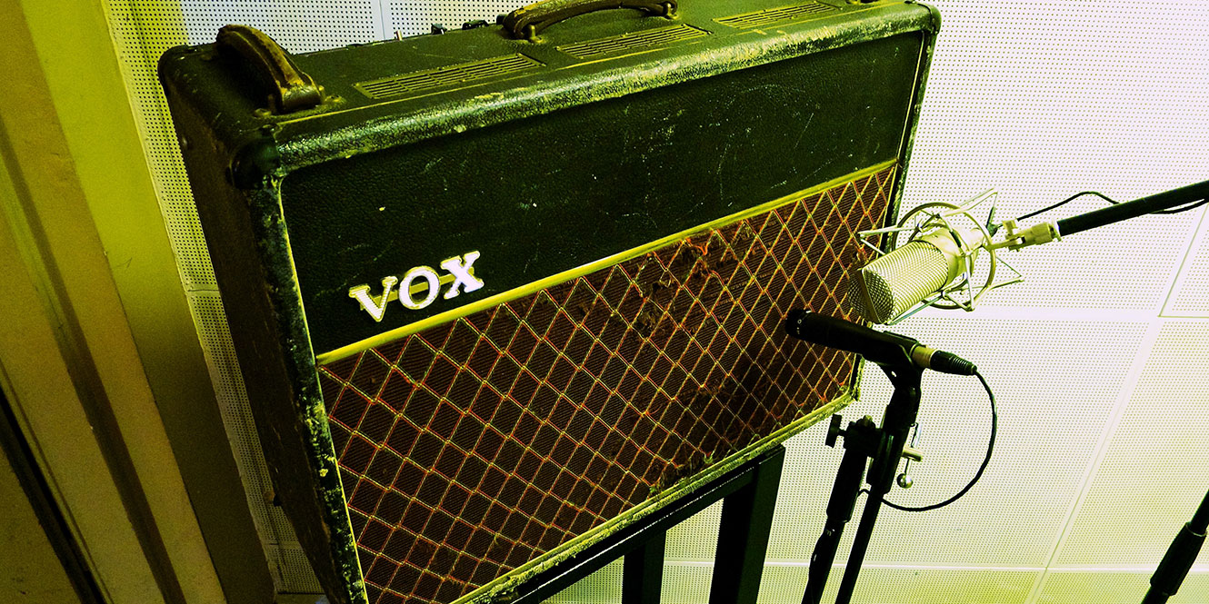 Vox AC30 with Shure SM57