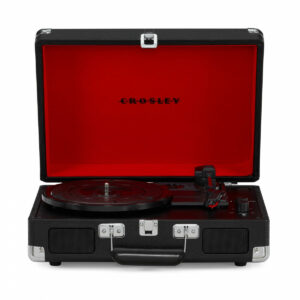 Crosley Cruiser Deluxe Portable Turntable with Bluetooth Out, Black