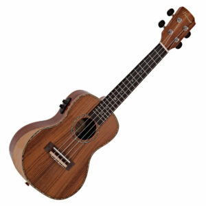 Hartwood Sonata Armrest Electro-Concert Ukulele, AA Solid Koa