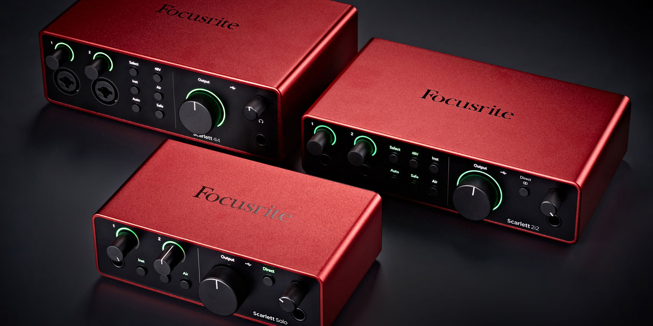Focusrite introduces new 4th-Gen Scarlett Solo, 2i2 and 4i4