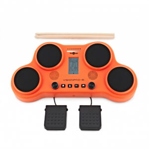 VISIONPAD-6 Electronic Drum Pad by Gear4music, Orange