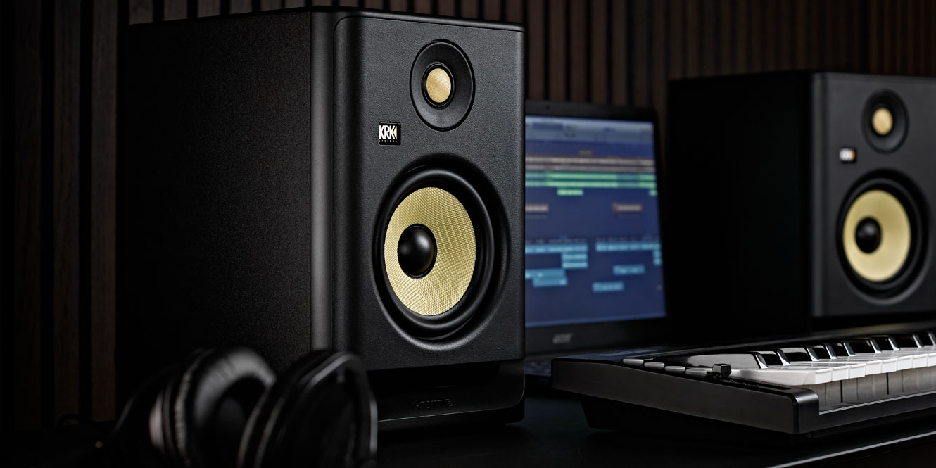 KRK Rokit RP5 G4 Studio Monitor in a studio