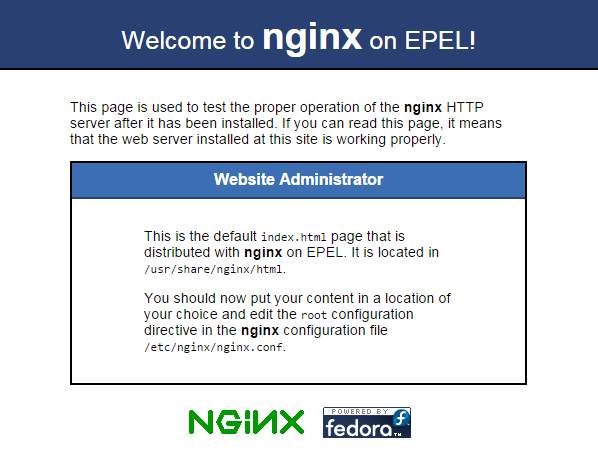 nginx-welcome