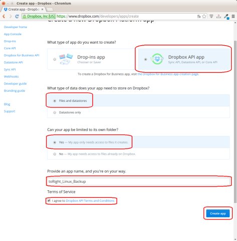 dropbox-create-app