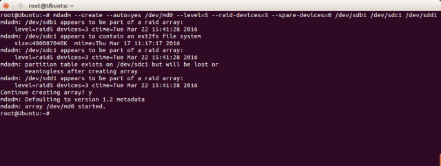 mdadm-create