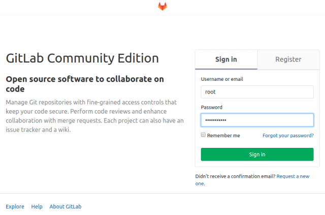 gitlab login